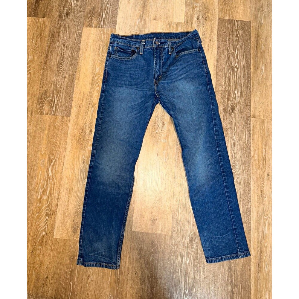 Levi Strauss & Co 502 Men's Blue Regular Fit Straight Jeans 33x30. SKU-16.